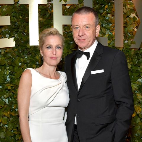 Gillian Anderson und Peter Morgan bei einem Event im Januar 2020