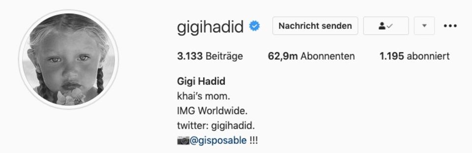 Gigi Hadid Sie Verrat Den Namen Ihrer Tochter Gala De