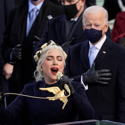 Lady Gaga bei der Amtseinführung von Präsident Joe Biden