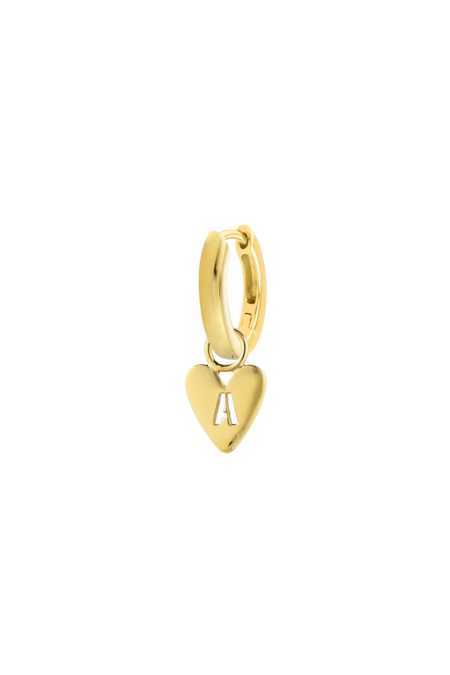  Der "Hannah Heart“-Single-Earring mit ausgestanzten Initialen ist ein Valentinstagsgeschenk, welches nicht nur persönlich, sondern auch perfekt mit anderen Schmuckstücken kombinierbar ist. Von Vedder & Vedder, rund 60 Euro. 