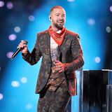 2018  Justin Timberlake sorgt mit seiner Halbzeitshow im Camouflage-Anzug beim 52. Super Bowl im U.S. Bank Stadium in Minneapolis Minnesota für gute Laune.