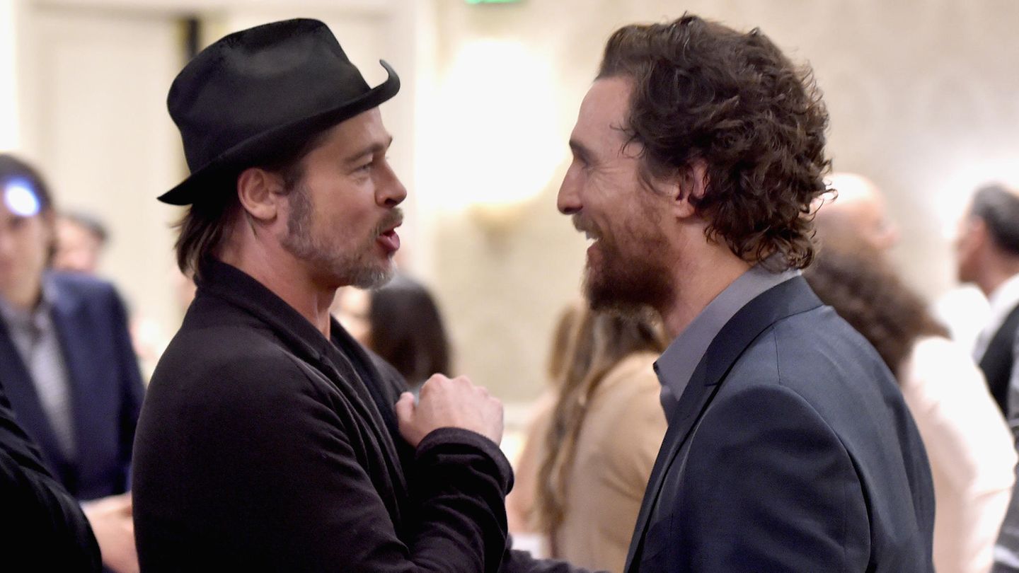 Video Matthew McConaughey SuperBowlParty mit Brad Pitt GALA.de