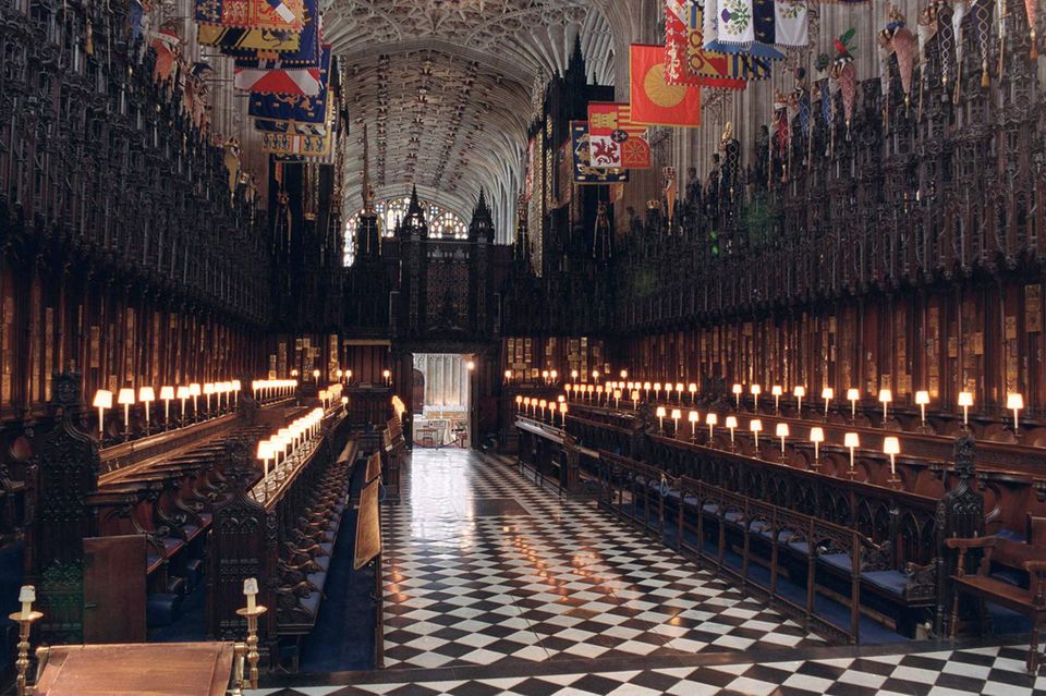 Die St. George's Chapel auf Schloss Windsor ist Schauplatz von royalen Hochzeiten und Trauergottesdiensten. 