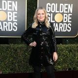 Moderatorin Amy Poehler glänzt in diesem Jahr im Latex-Look.