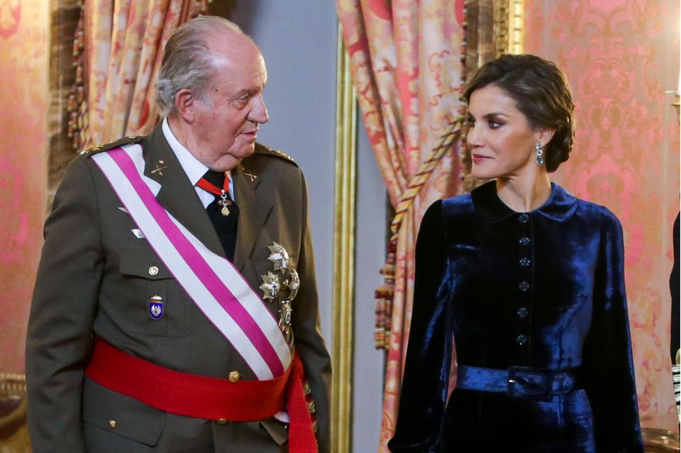 Juan Carlos und Königin Letizia 