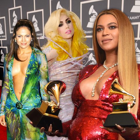 Die unvergesslichsten Looks der Grammy Awards mit J.Lo, Lady Gaga, Beyoncé und Co.