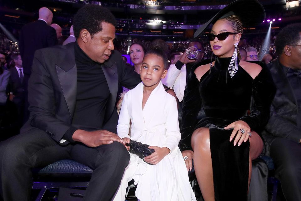 Blue Ivy Carter: Jay-Z, Blue Ivy und Beyoncé bei den Grammys 2018 Jay-Z, Blue Ivy und Beyoncé bei den Grammys 2018