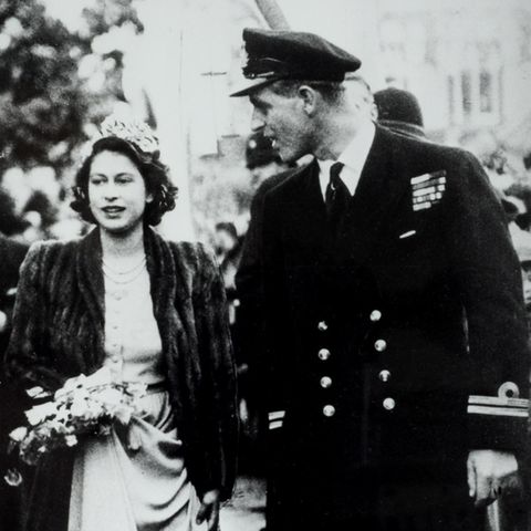 Die heute Queen Elizabeth und Prinz Philip in 1946. 