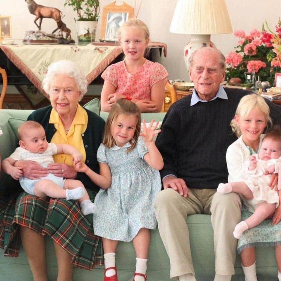 Queen Elizabeth, Prinz Philip und ihre Urenkel