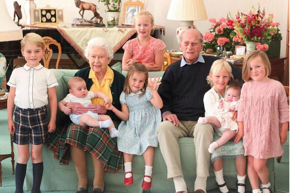 Queen Elizabeth, Prinz Philip und ihre Urenkel
