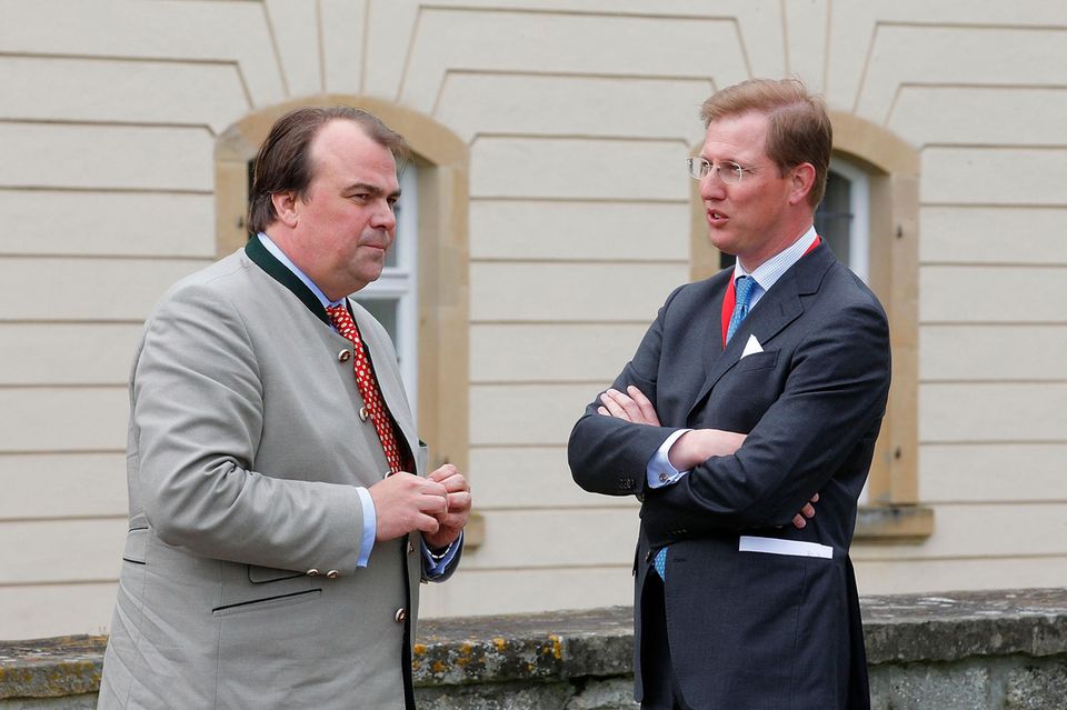 Prinz Philipp zu Hohenlohe-Langenburg (rechts) und Bernhard Prinz von Baden.