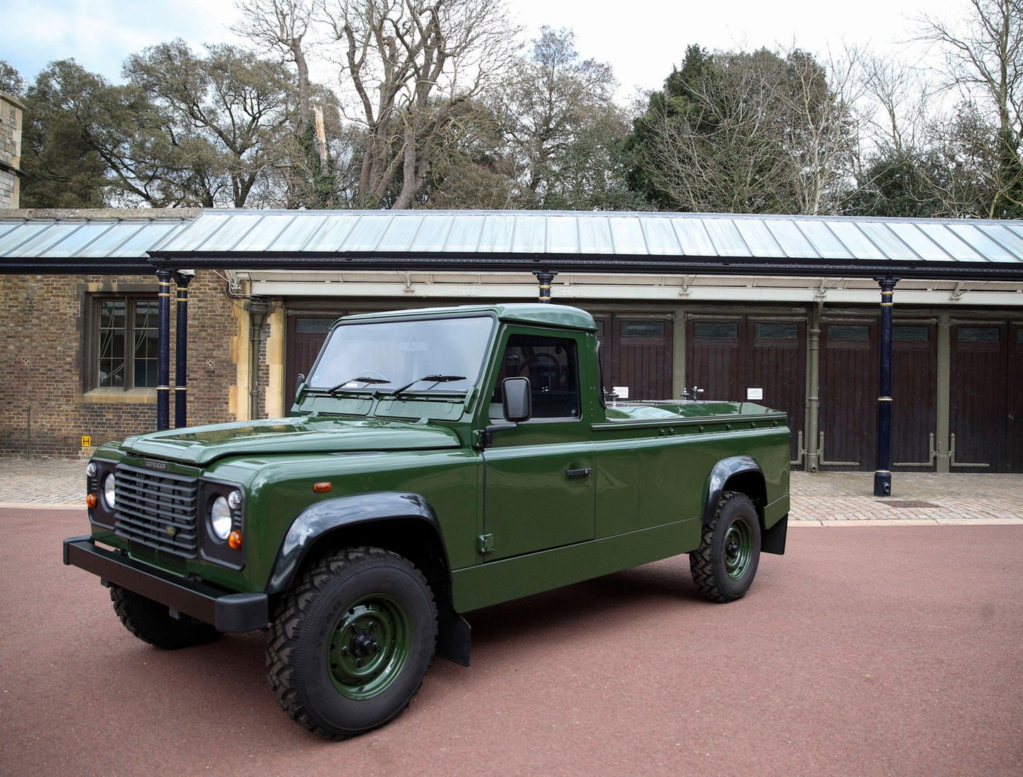 Der Land Rover wurde speziell für die Prozession von Prinz Philip konzipiert