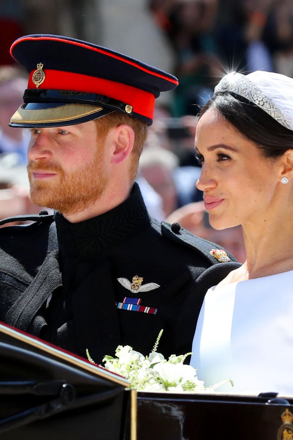 Herzogin Meghan und Prinz Harry bei ihrer Hochzeit am 19. Mai 2018 Herzogin Meghan und Prinz Harry bei ihrer Hochzeit am 19. Mai 2018