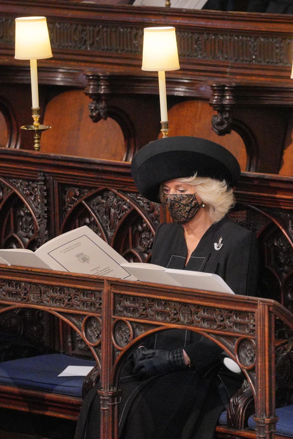Herzogin Camilla bei der Trauerfeier für Prinz Philip (†) am 17. April 2021.