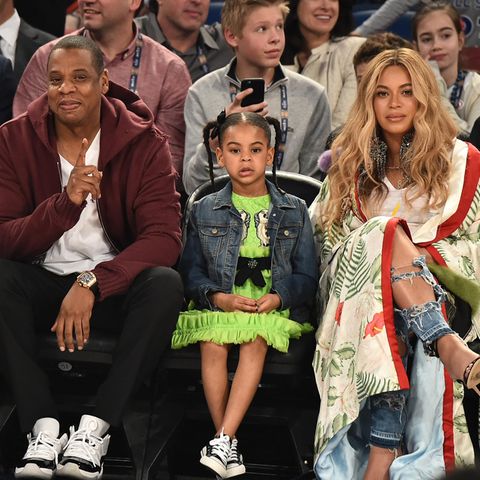 Jay-Z mit Tochter Blue Ivy und Ehefrau Beyoncé