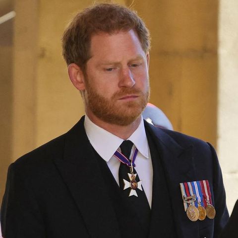 Prinz Harry bei der Trauerfeier für seinen Großvater Prinz Philip (†99) am 17. April 2021