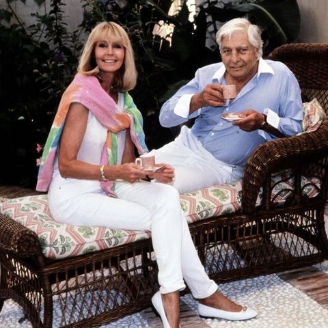 Mirja und Gunter Sachs im Oktober 1992 in Saint-Tropez.