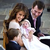 Royale Täuflinge: Prinzessin Athena mit Prinzessin Marie und Prinz Joachim von Dänemark