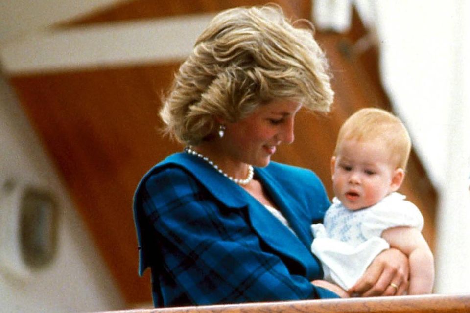 Prinzessin Diana und Prinz Harry, 1992