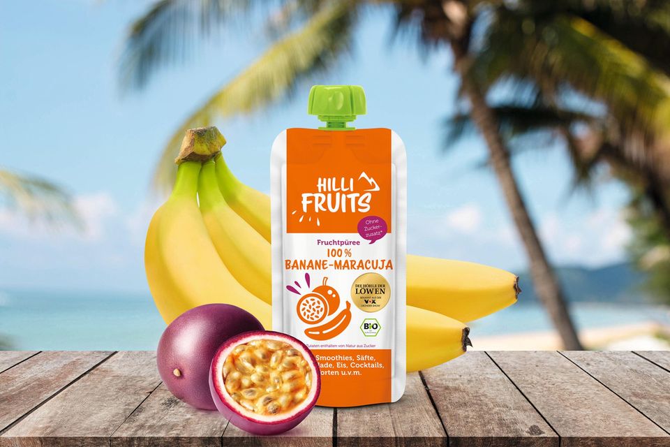 Hilli Fruits: Das Fruchtpüree aus "Die Höhle der Löwen", Produktbild von Hilli Fruits