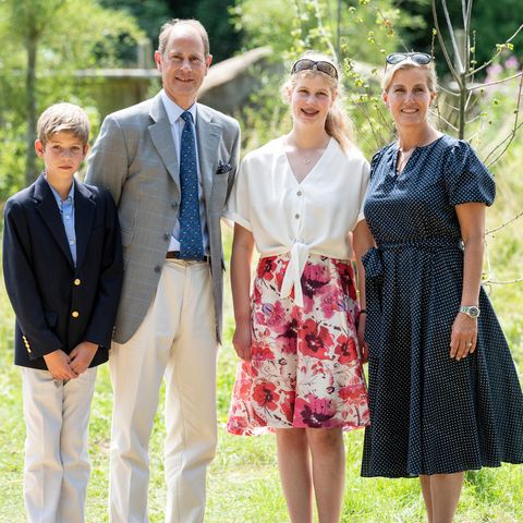 Familie Wessex: James, Edward, Louise und Sophie.