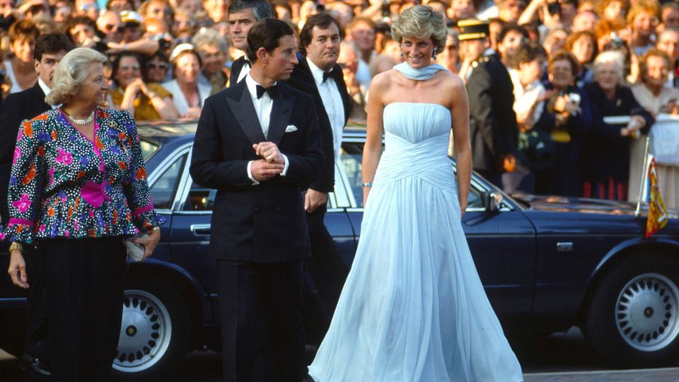 Prinz Charles und Prinzessin Diana 1987 in Cannes.