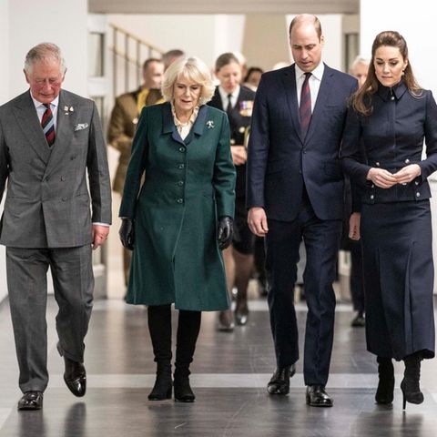 Prinz Charles, Herzogin Camilla, Prinz William und Herzogin Catherine