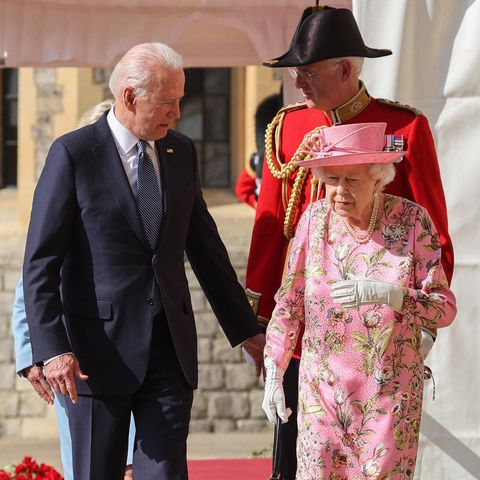 Joe Biden und Queen Elizabeth