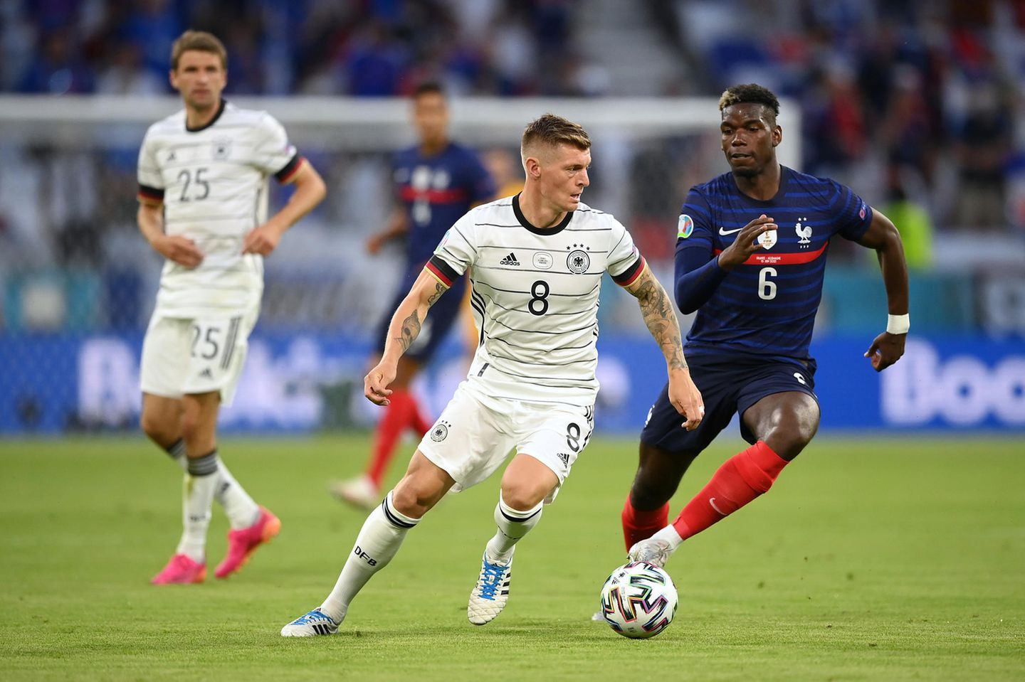 Trotz hartumkämpftem Ballbesitz steht nach Abpfiff fest: Die deutsche Nationalelf verliert die Partie gegen Frankreich mit 1:0.
