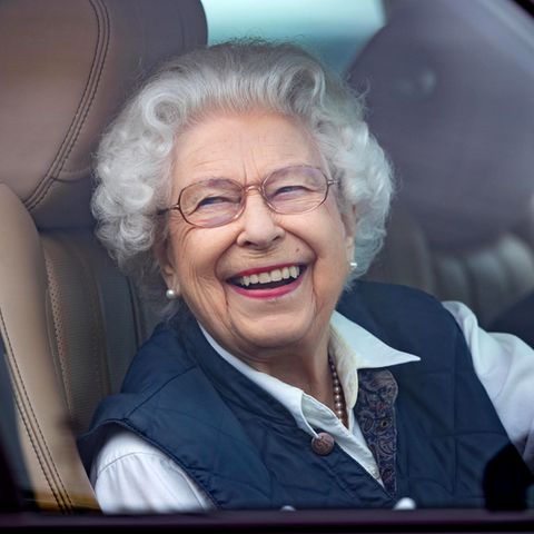 Queen Elizabeth bei der Royal Windsor Horse Show am 2. Juli 2021.