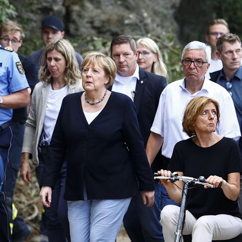 Bundeskanzlerin Angela Merkel (CDU) besucht Flutgebiete
