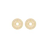 Wir lieben Statement-Ohrringe wie diese! Denn: Die verzierten Kreise sehen nicht nur toll zu schlichten Dresses aus, sie sollen auch Energie, Kraft und Diversität unserer Welt und ihrer faszinierenden Kulturen symbolisieren. Aus der Ethno-Kollektion von Lilou Paris, kosten ca. 60 Euro. 