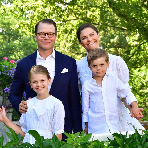 Prinz Daniel und Prinzessin Victoria mit ihren Kindern Prinzessin Estelle und Prinz Oscar