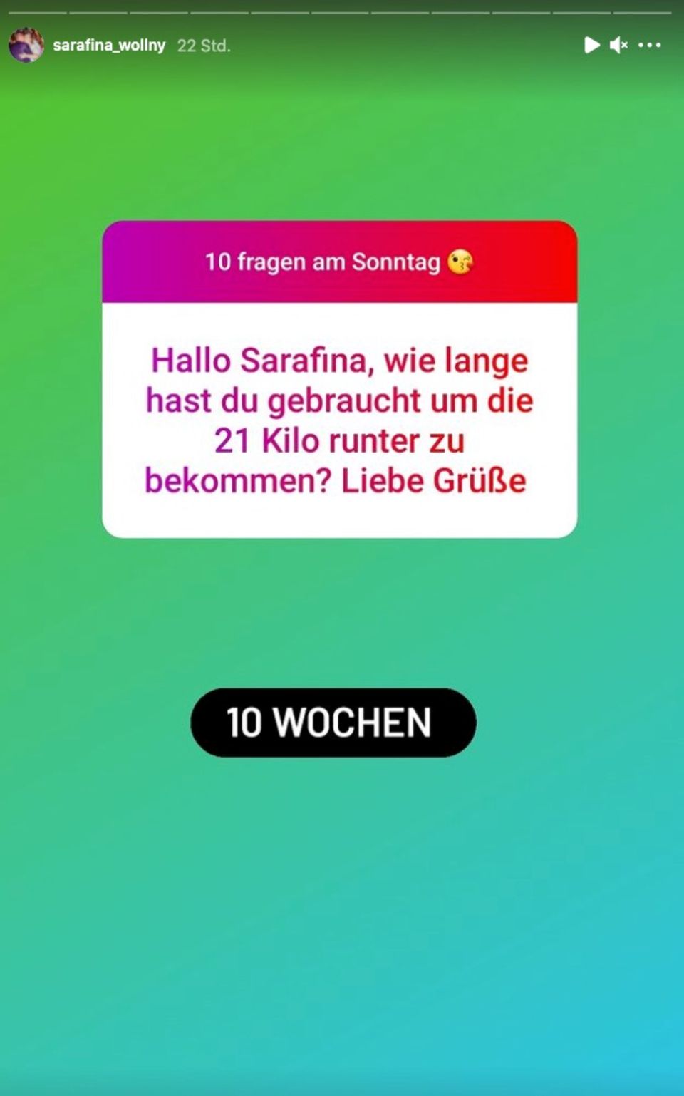 Sarafina Wollny: Sarafina Wollny verrät bei Instagram, wie viel sie abgenommen hat Sarafina Wollny verrät bei Instagram, wie viel sie abgenommen hat