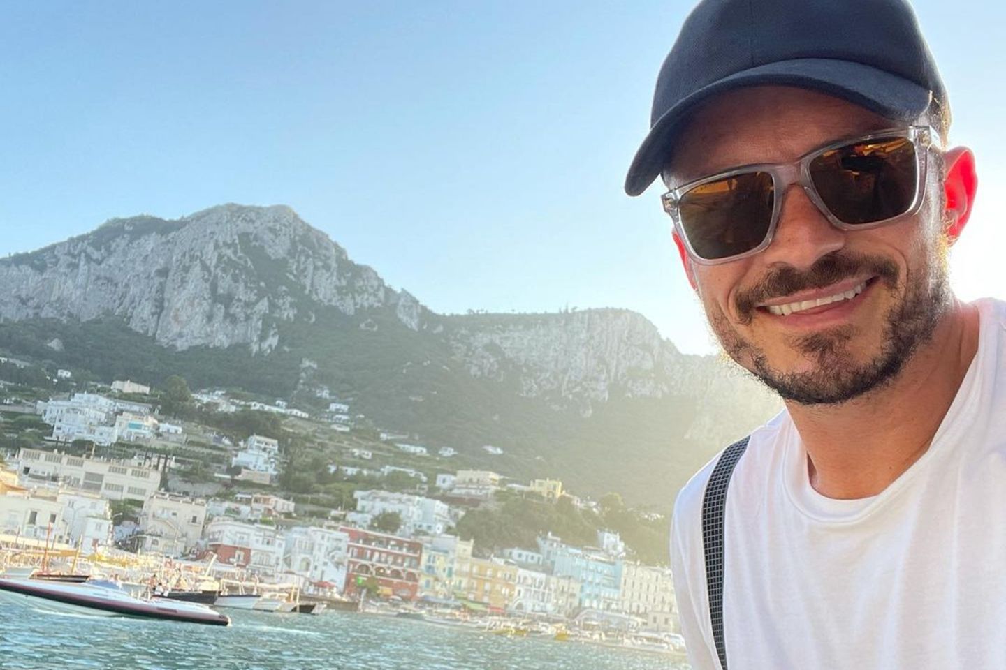 Orlando Bloom vor der Küste von Capri