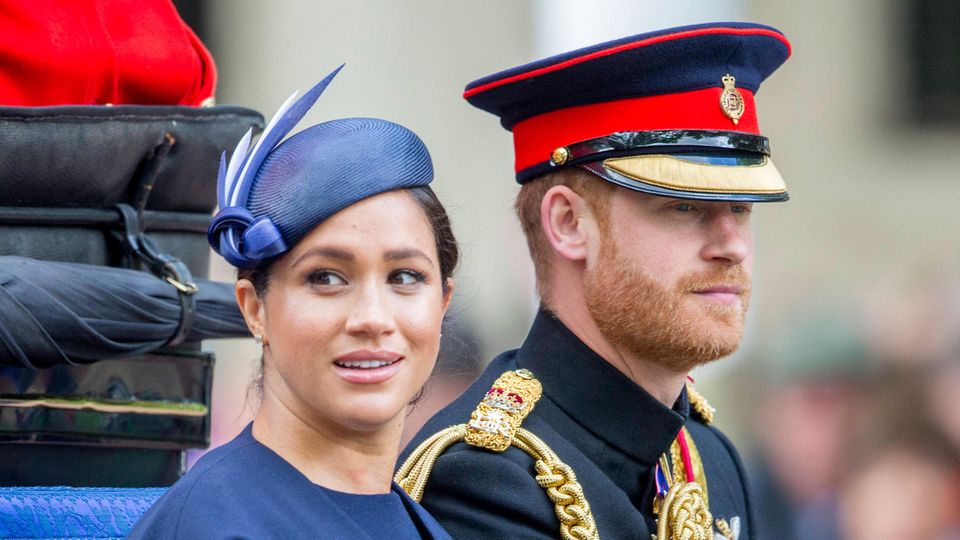 Herzogin Meghan + Prinz Harry Bei Trooping the Colour