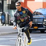 Stars auf dem Fahrrad: Usher