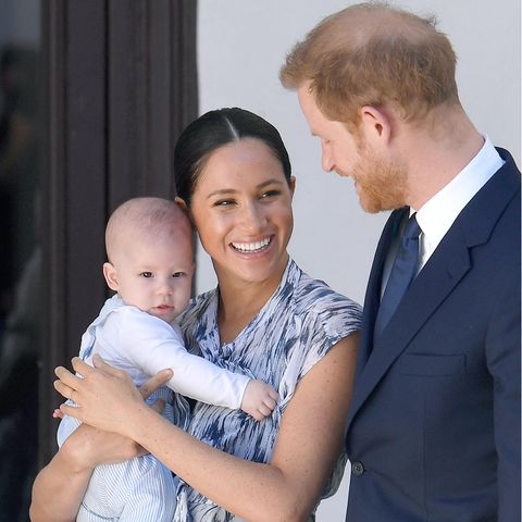 Herzogin Meghan, Prinz Harry und ihr Sohn Archie Mountbatten-Windsor.