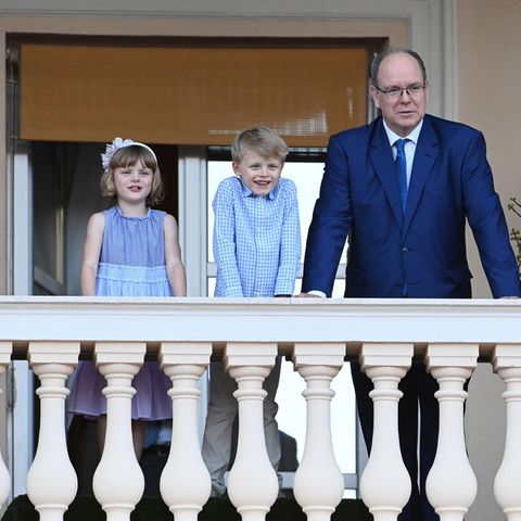 Prinzessin Gabriella, Prinz Jacques und Fürst Albert.