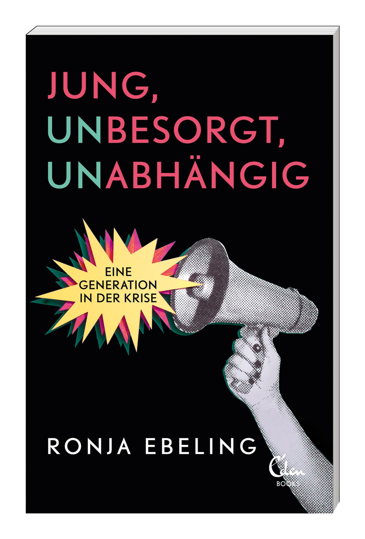 Ronja Ebeling - "Jung, besorgt, abhängig"  "Du hast doch alle Möglichkeiten!", "In deinem Alter hat man noch keine Sorgen": Ronja Ebeling ist 25 Jahre alt und bringt in ihrem Buch die Zukunftssorgen ihrer Generation auf den Punkt. "Jung, besorgt, abhängig" ist ein scharfsinniges Plädoyer, das nach generationenübergreifenden Lösungen sucht, und in dem die verzweifelte Bitte steckt, den jungen Menschen endlich zuzuhören, statt ihnen ihre Sorgen abzusprechen. Ein Buch, das den Zeitgeist trifft. (EDEN BOOKS, 16 Euro)