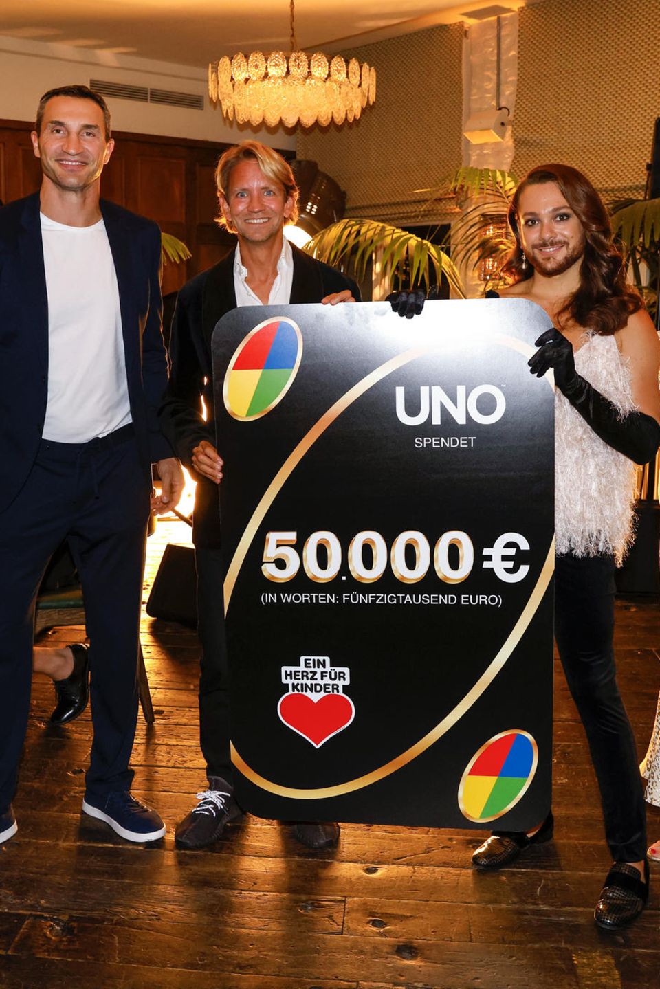 Wer sonst noch feiert: Wladimir Klitschko beim Uno Charity-Event