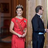 Staatsbankett mit Prinzessin Victoria, Prinz Daniel und Prinz Carl Gustaf