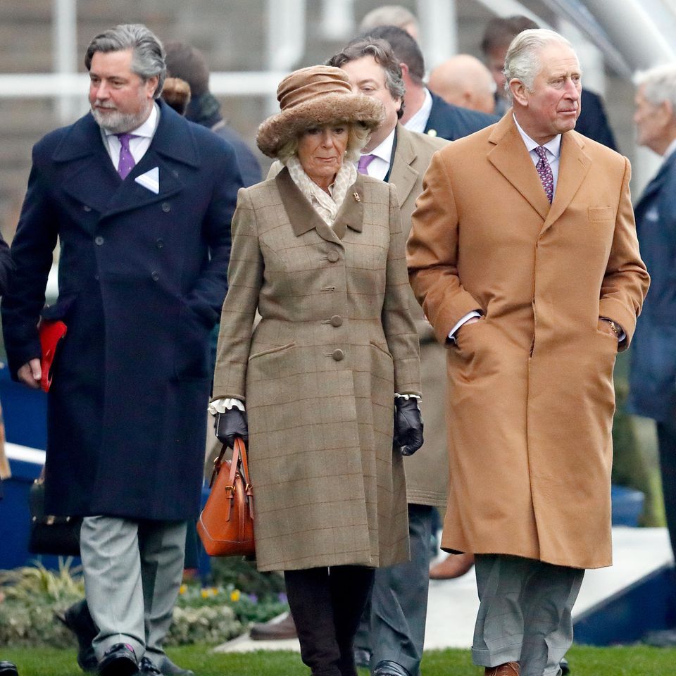 Michael Fawcett gemeinsam mit Herzogin Camilla und Prinz Charles im November 2018.