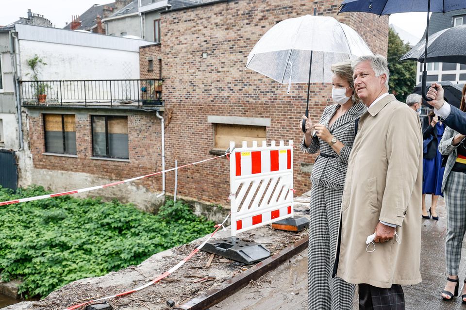 Royaler Terminkalender: Königin Mathilde und König Philippe von Belgien besuchen Überschwemmungsgebiete Royaler Terminkalender: Königin Mathilde und König Philippe von Belgien besuchen Überschwemmungsgebiete