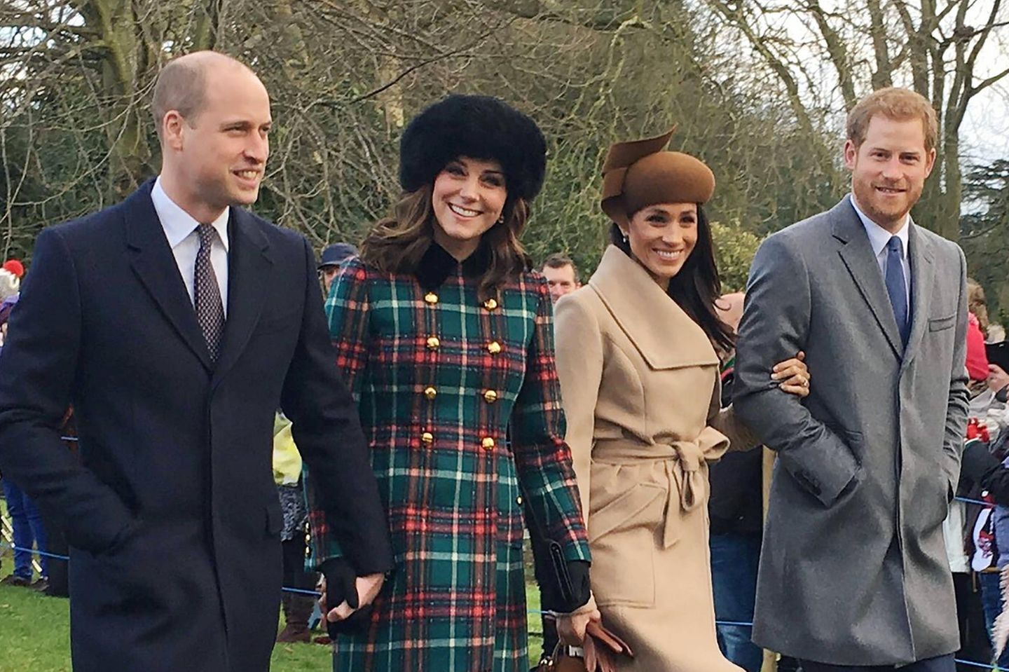 Prinz William, Herzogin Catherine sowie Herzogin Meghan und Prinz Harry