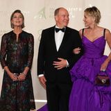 Monacos Fürstenfamilie: Prinzessin Caroline, Prinz Albert und Sharon Stone