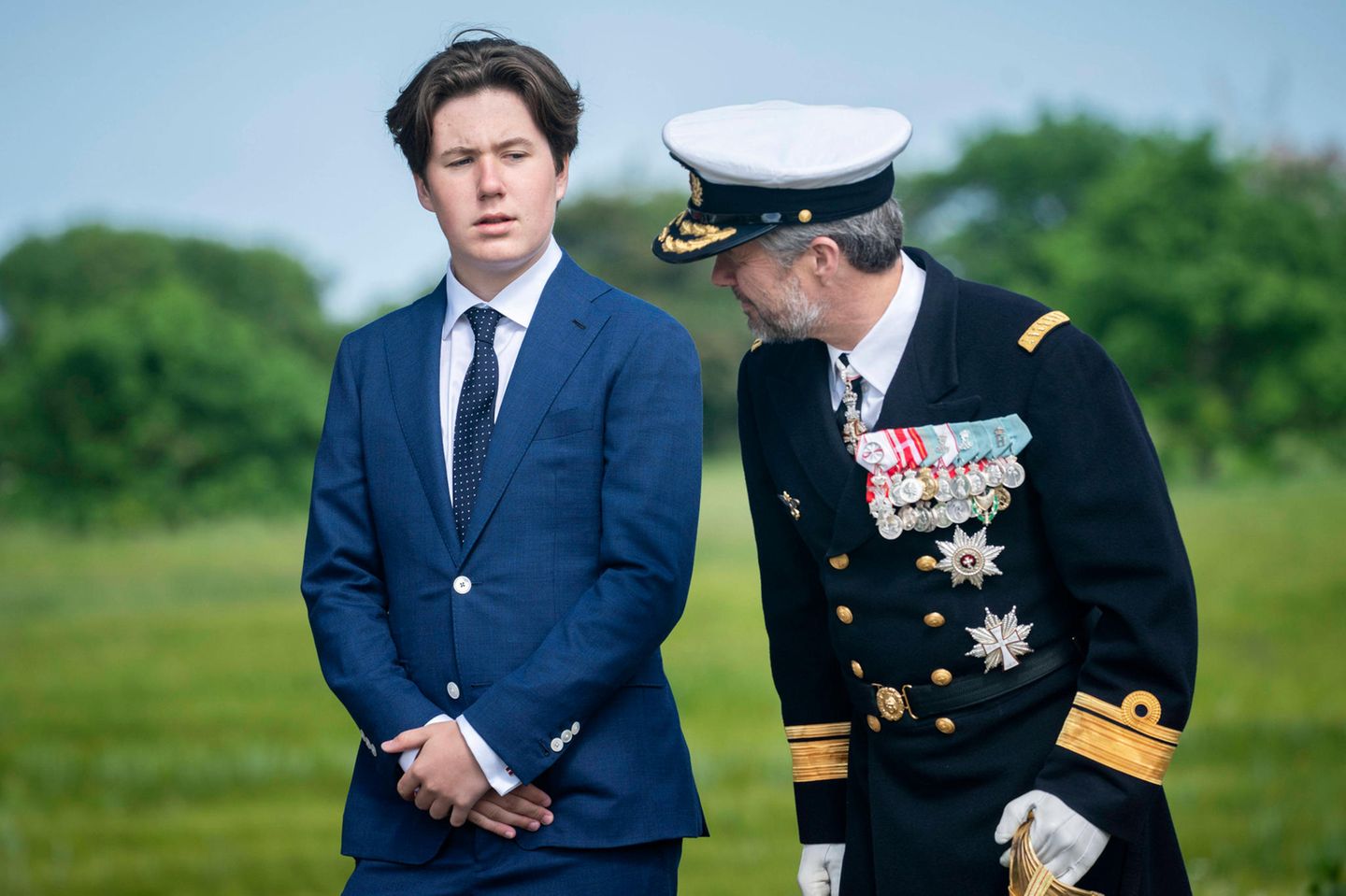 Prinz Christian und Vater Prinz Frederik von Dänemark