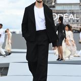 Auch Baptiste Giabiconi, Ex-Muse des verstorbenen Star-Designers Karl Lagerfeld ist mal wieder auf einem Laufsteg zu sehen.