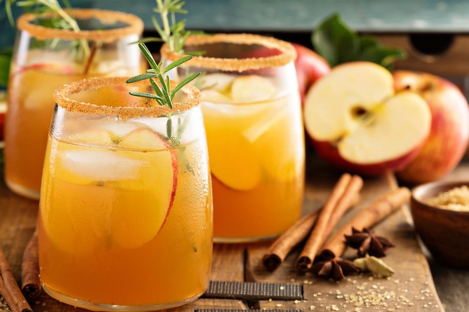 Apfel-Cocktail für den Herbst