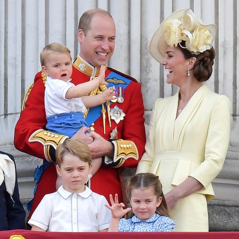 Prinz William und Herzogin Catherine mit ihren Kindern Prinz George, Prinz Louis und Prinzessin Charlotte.